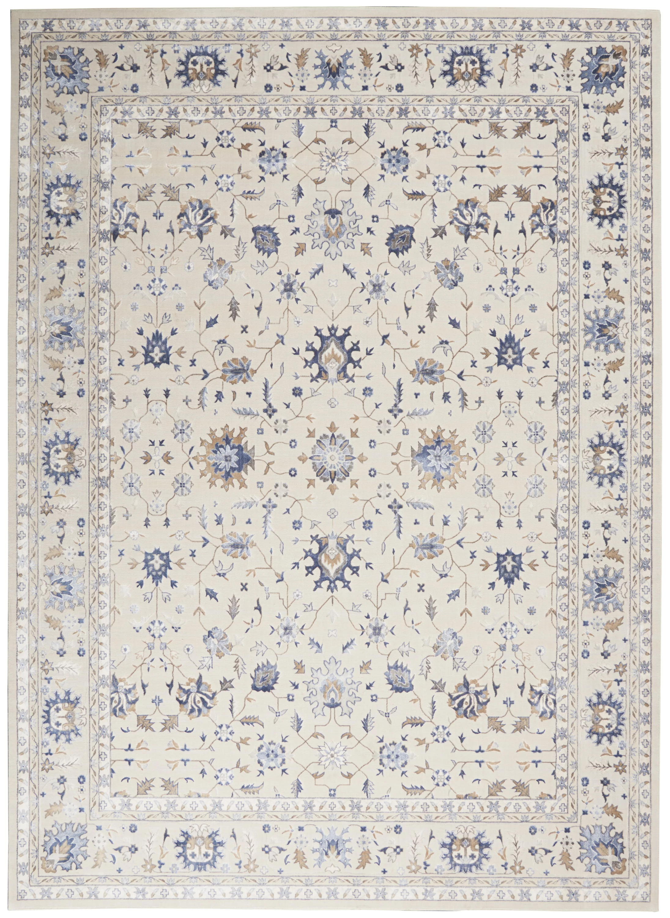 Nourison Sleek Textures Traditional Ivory 7'10