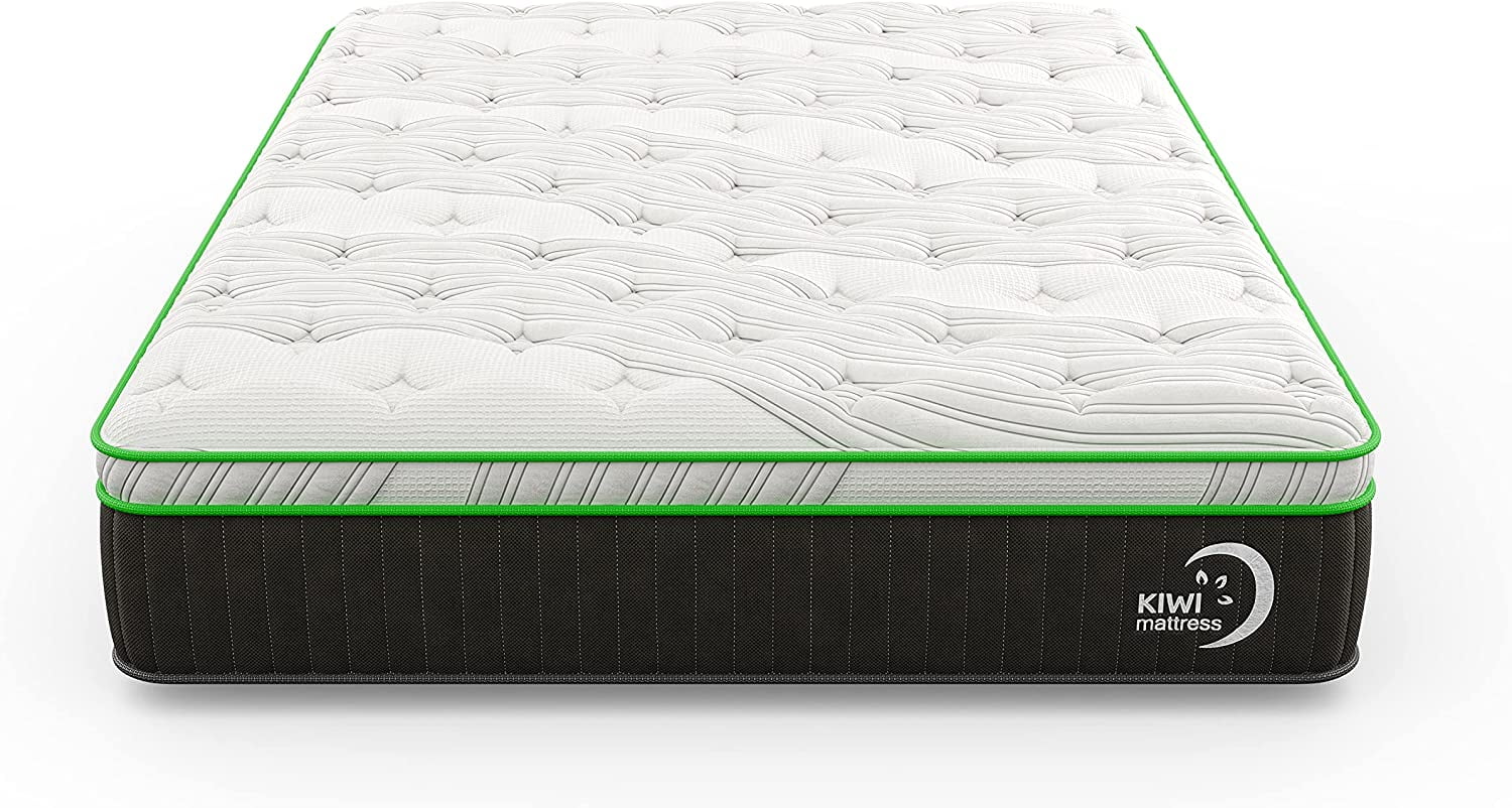 Kiwi Firm Twin Natural Mattress/ 12.5” Memory Foam Feel/Organic/Bed-in-a-Box/Made in USA