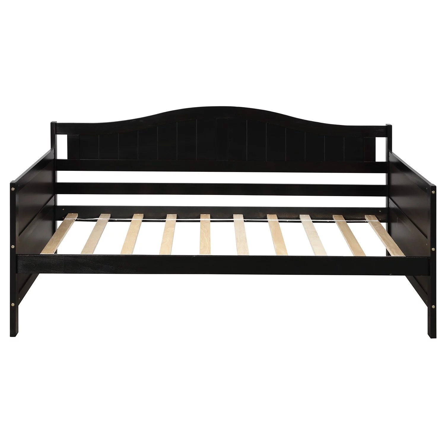 Espresso Sturdy & Durable Wooden Twin Daybed with 2 drawers, Sofa Bed for Bedroom Living Room,No Box Spring Needed