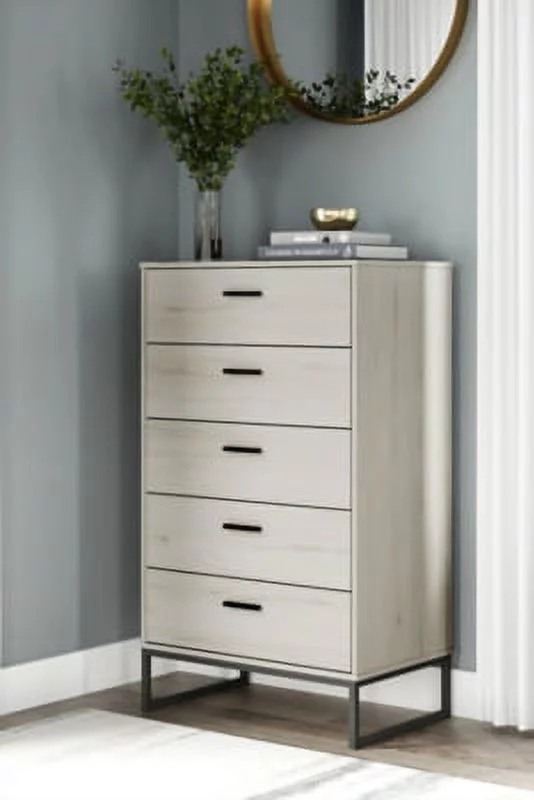 Signature Design by Ashley Contemporary Socalle Chest of Drawers Light Natural