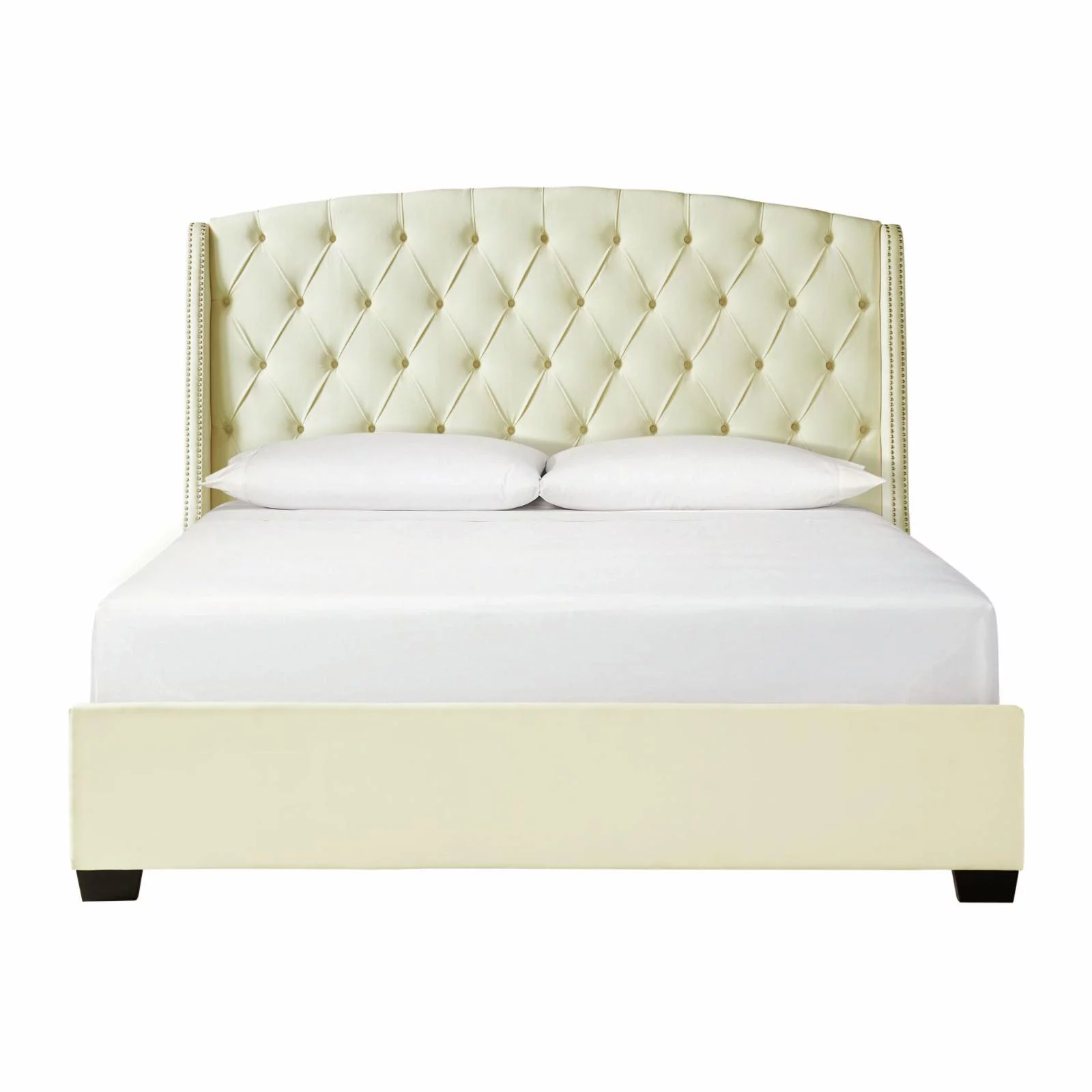 Picket House Furnishings Sutter Queen Platform Upholstered Bed in Cream