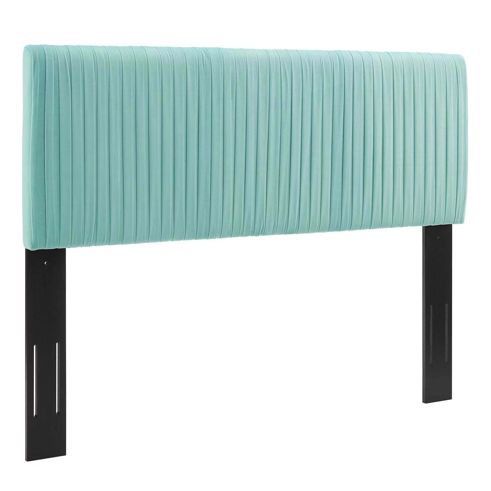 Modway Eloise Channel Tufted Performance Velvet King/California King Headboard in Mint