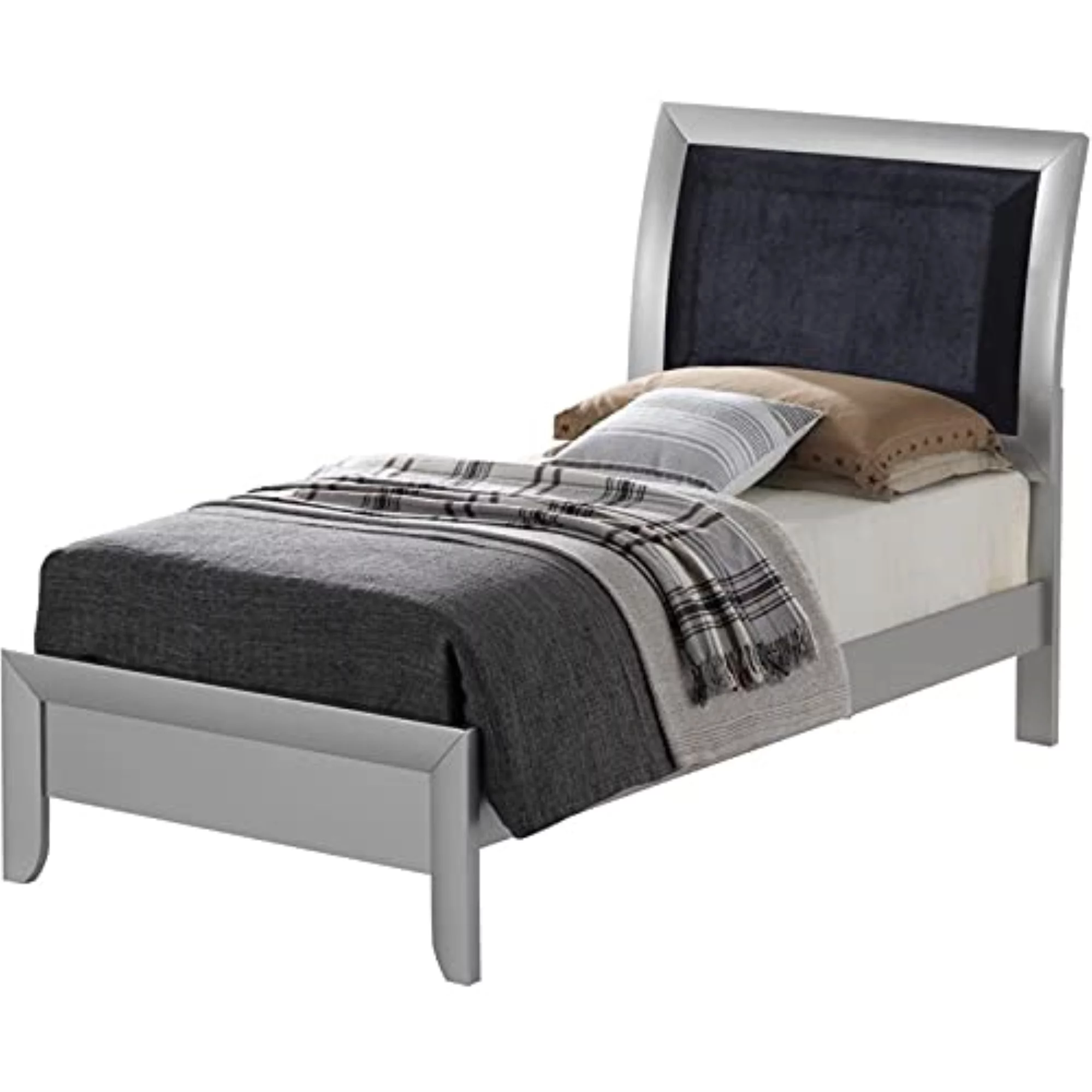 Glory Furniture Marilla G1503A-TB Twin  Bed , Silver Champagne