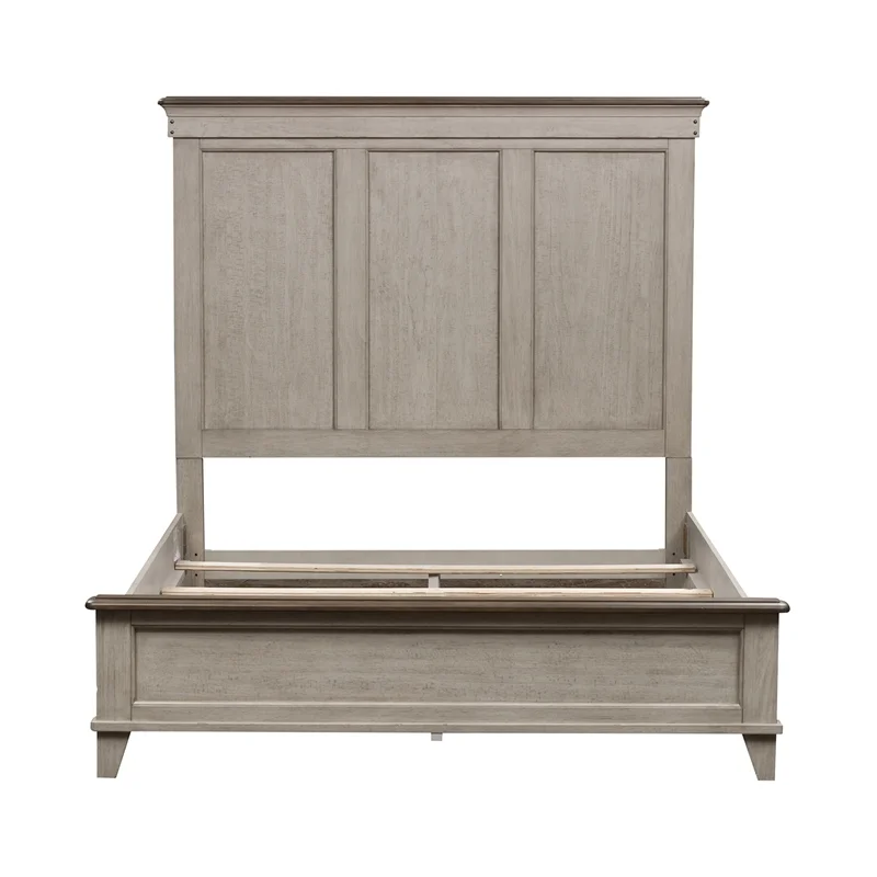 Ivy Hollow Queen Panel Bed in Weathered Linen
