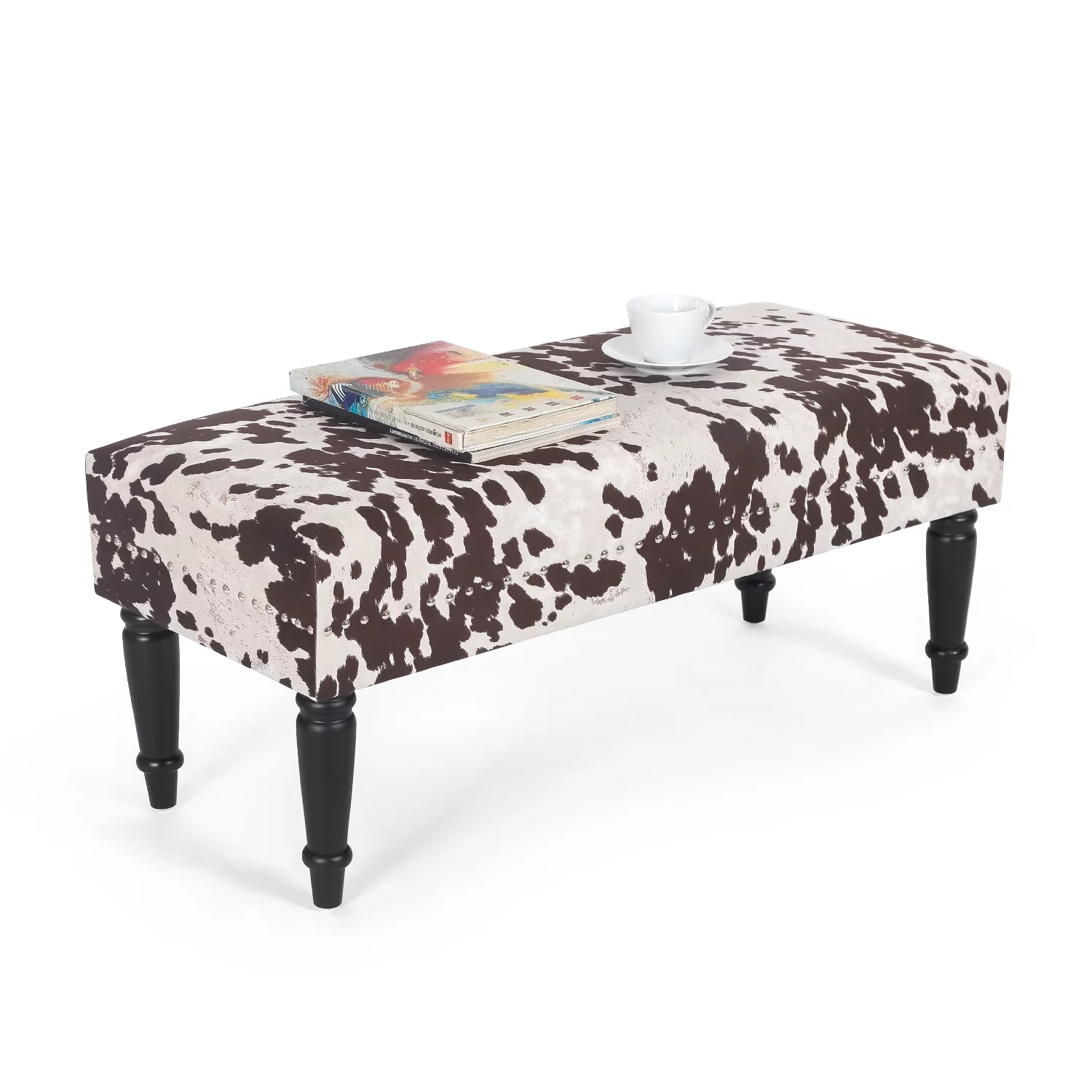 Homebeez End of Bed Bench,Tufted Upholstered Bedroom Bench, Modern Ottoman Bench for Living Room, Entryway, Dining Room