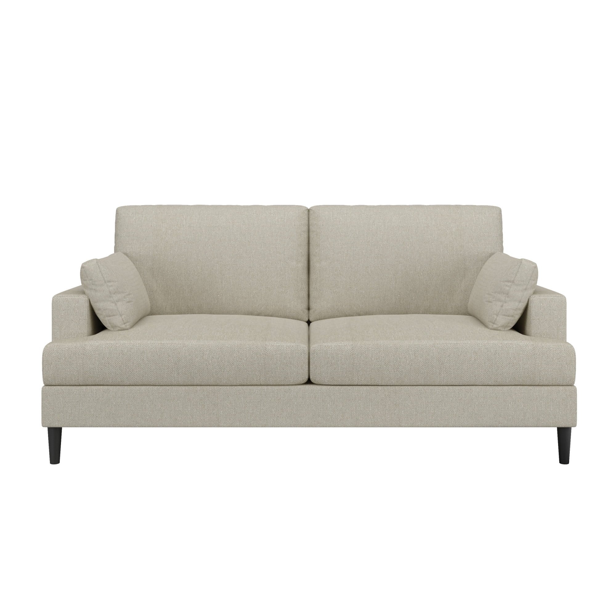 Positano Mid Modern Sofa, Oatmeal Fabric