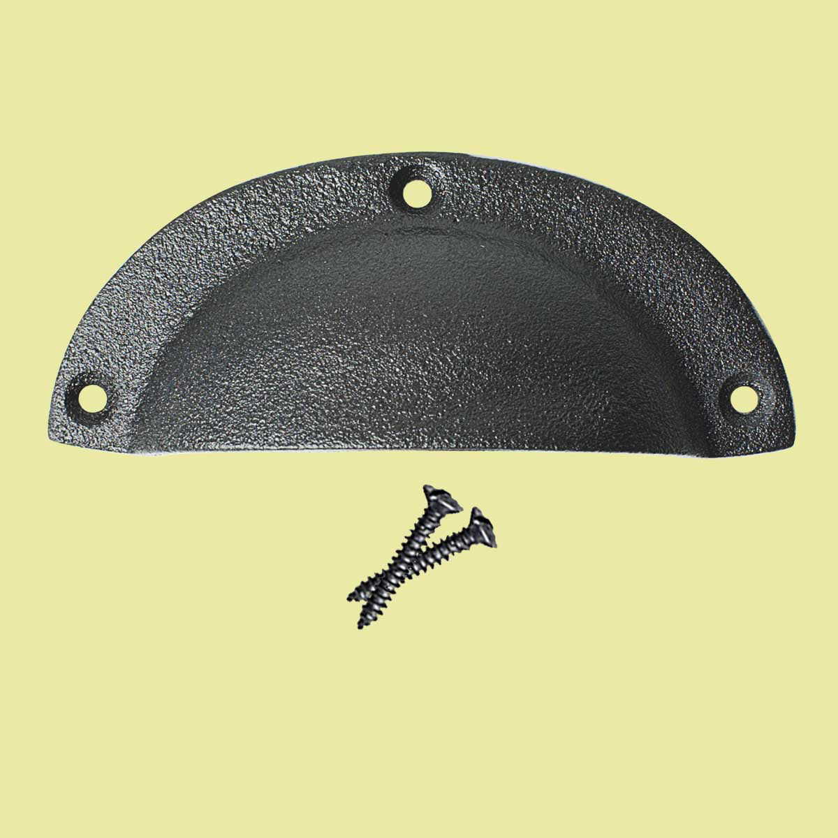 Renovators Supply Black Cabinet Drawer Cup Bin Pull 4