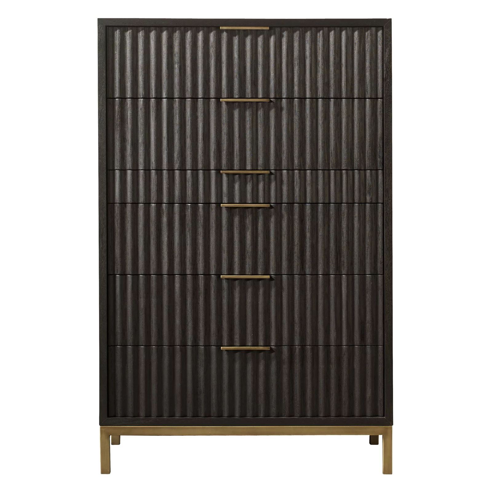 Modus Kentfield 6 Drawer Chest in Transparent Black Mahogany
