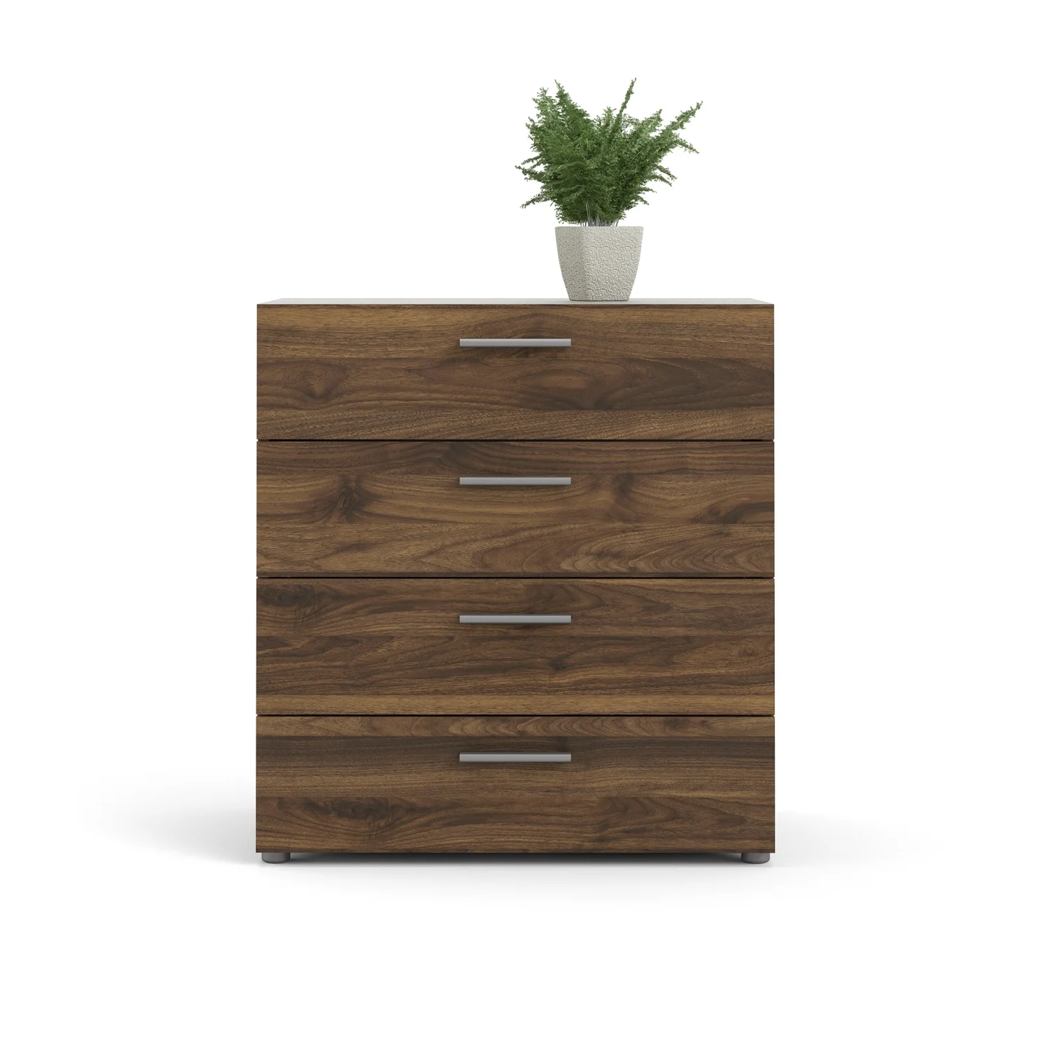 Loft 4 Drawer Chest, Walnut