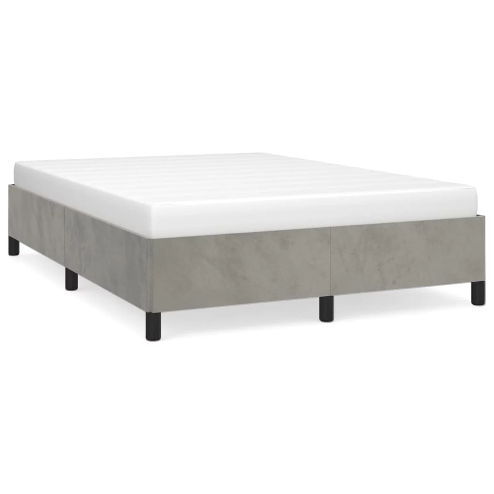 Anself Bed Frame Light Gray 59.8