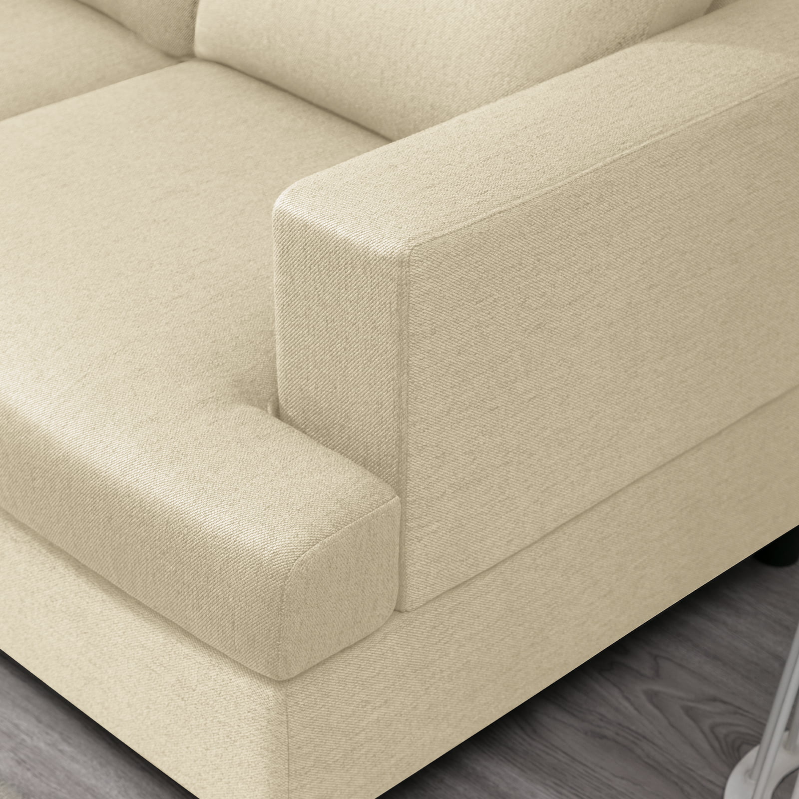MUZZ Fabric 3-Seater Sofa, 90.1