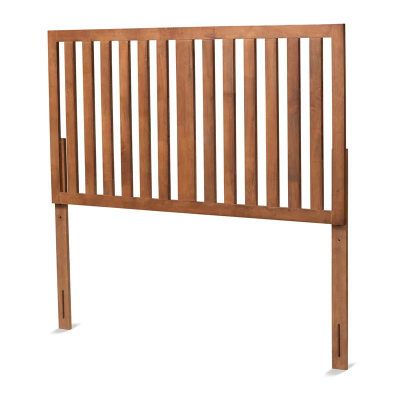 Bowery Hill Modern and Ash Walnut Finished Wood King Size Headboard