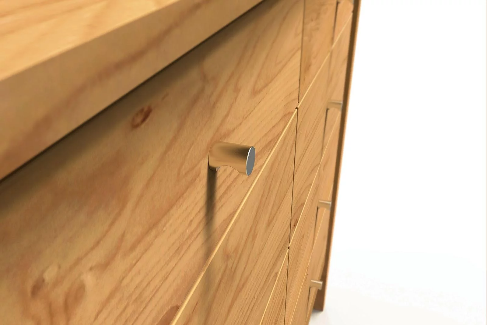 Mid-Century Modern Light Oak Solid Wood Dresser FOA FOA7602D-6D Willamette