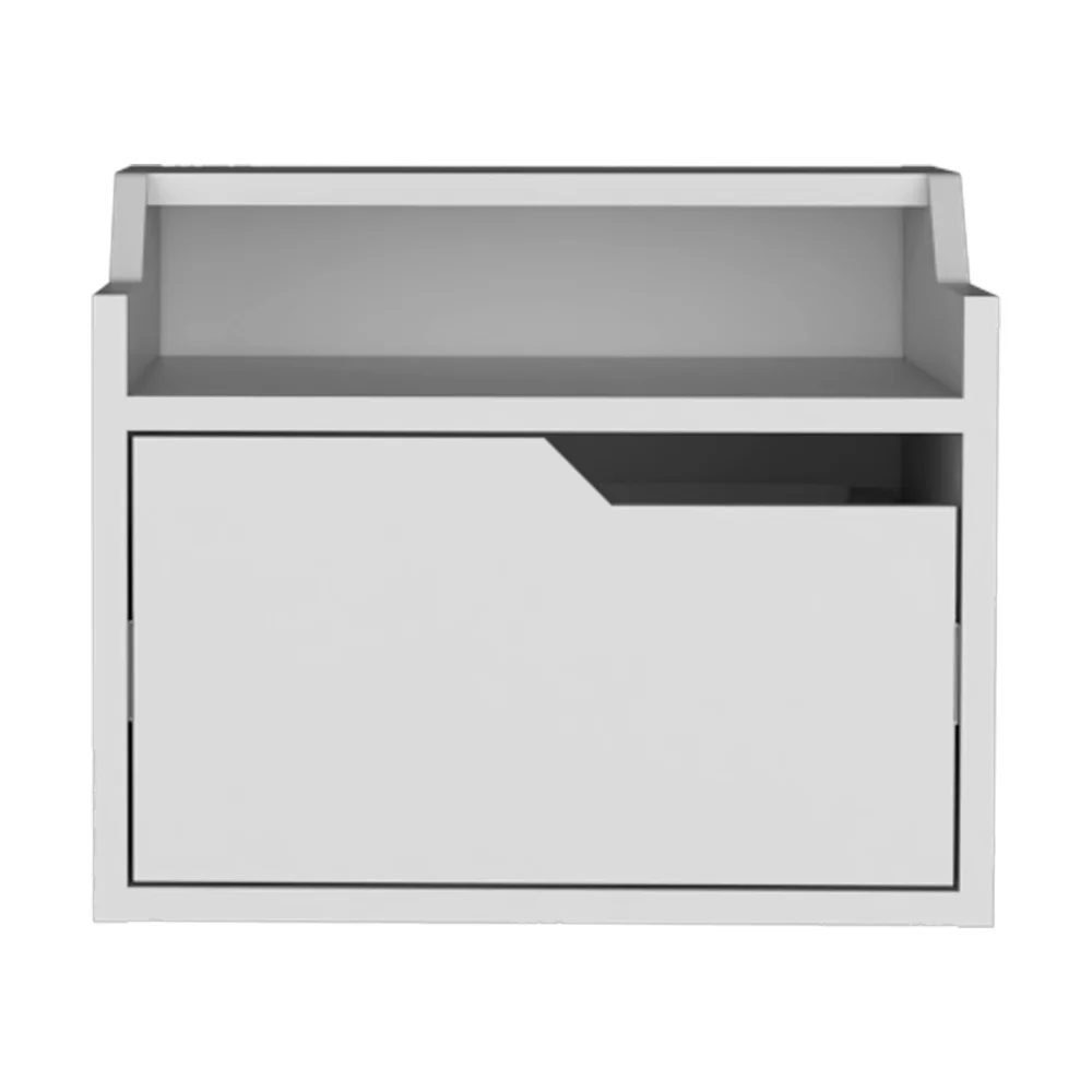 CoSoTower Floating Nightstand Chester, Bedroom, White