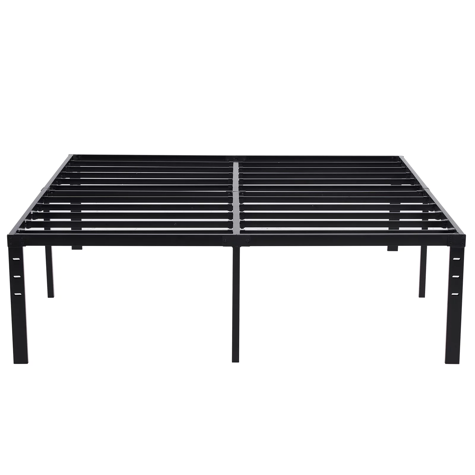 Basic Metal Platform Bed Frame, Tool-Free Installation, 14-Inch Tall, King Size, Black