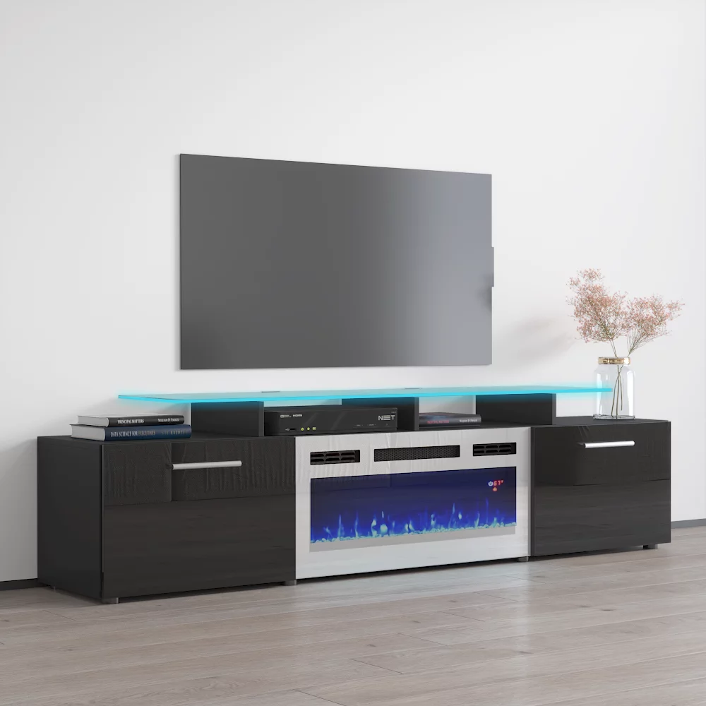 Rova WH-EF Fireplace TV Stand for TVs up to 85