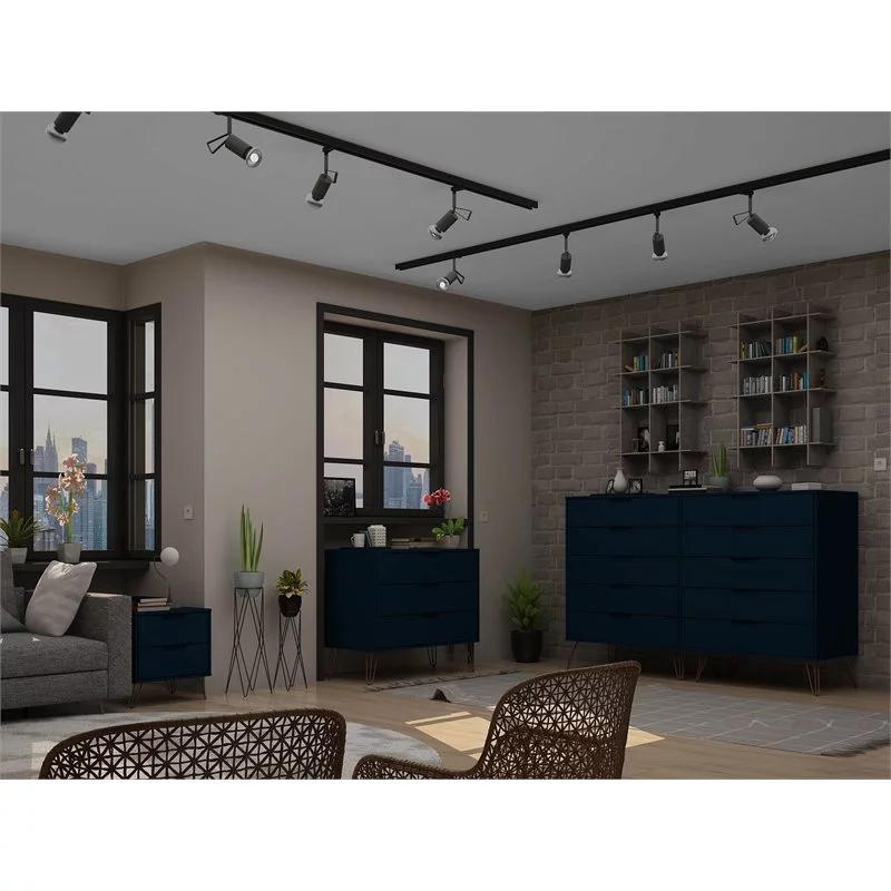 Rockefeller 3-Piece Dresser and Nightstand Set