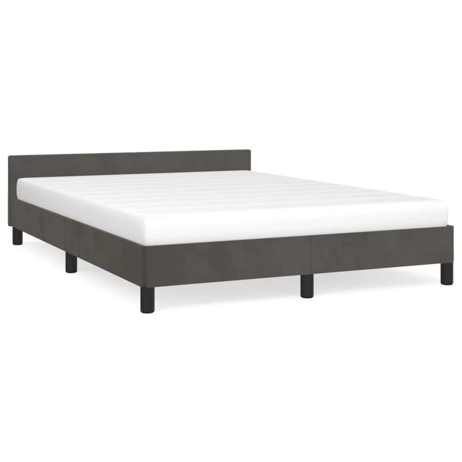 moobody Queen Size Bed Frame with Headboard and Wooden Slat Support 81.1 x 62.2 x 19.7 Inch Velvet Platform Bed Frame Suitable for Mattress Size 59.8 x 79.9 Inches (W x L)