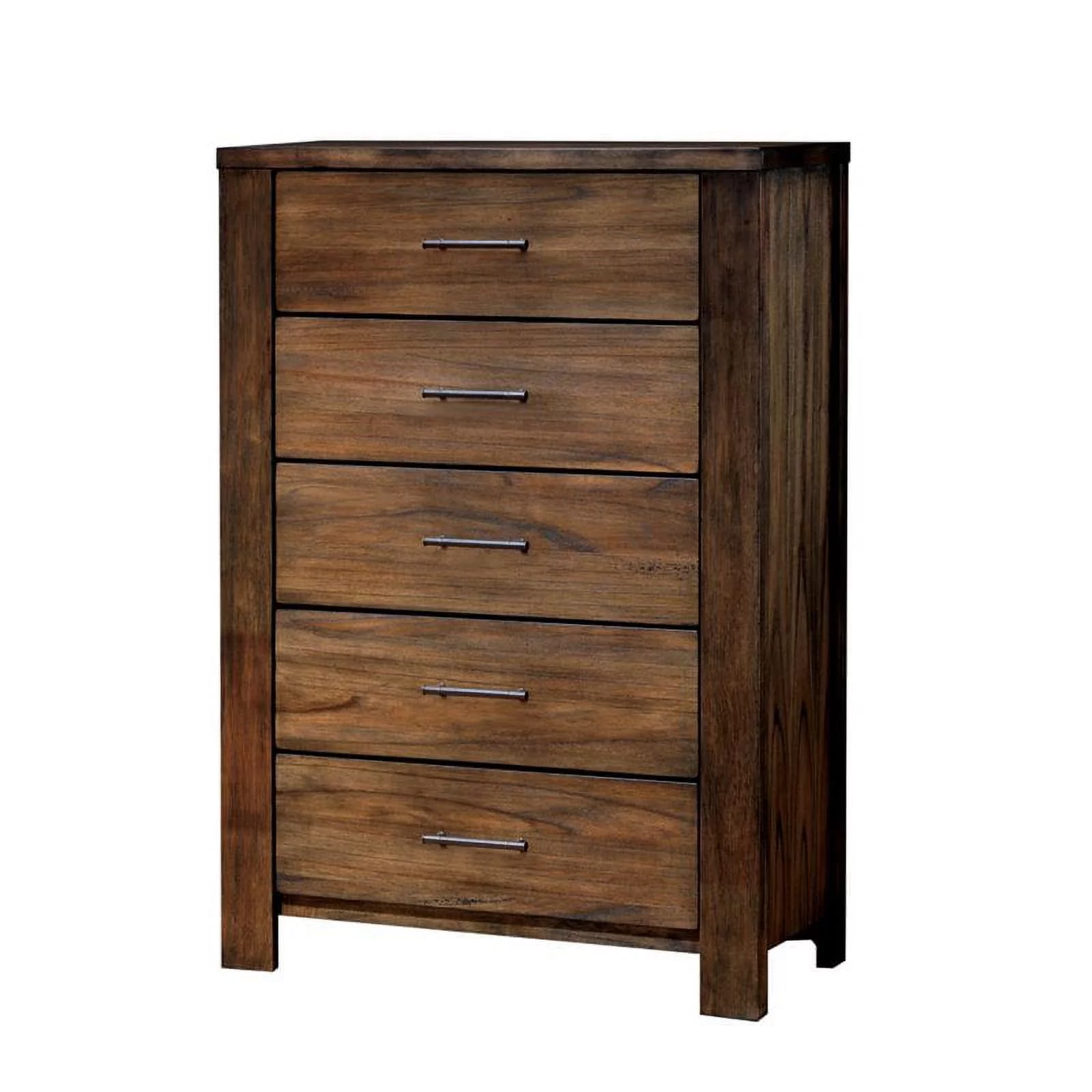 Furniture of America Gilbert 2-Piece Oak Wood Queen Panel Bed and Chest Set