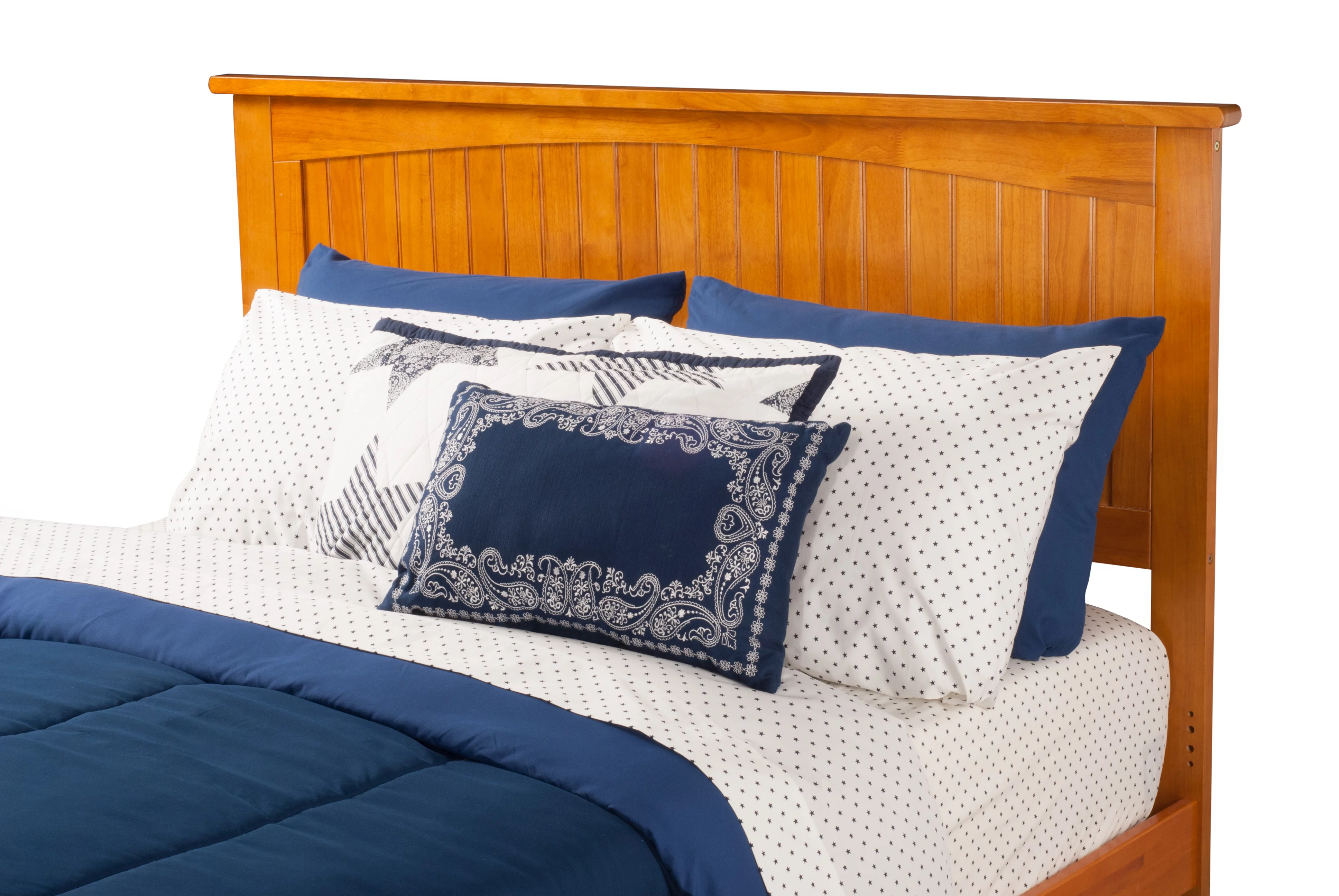 AFI Nantucket Queen Size Solid Wood Headboard in Caramel Latte