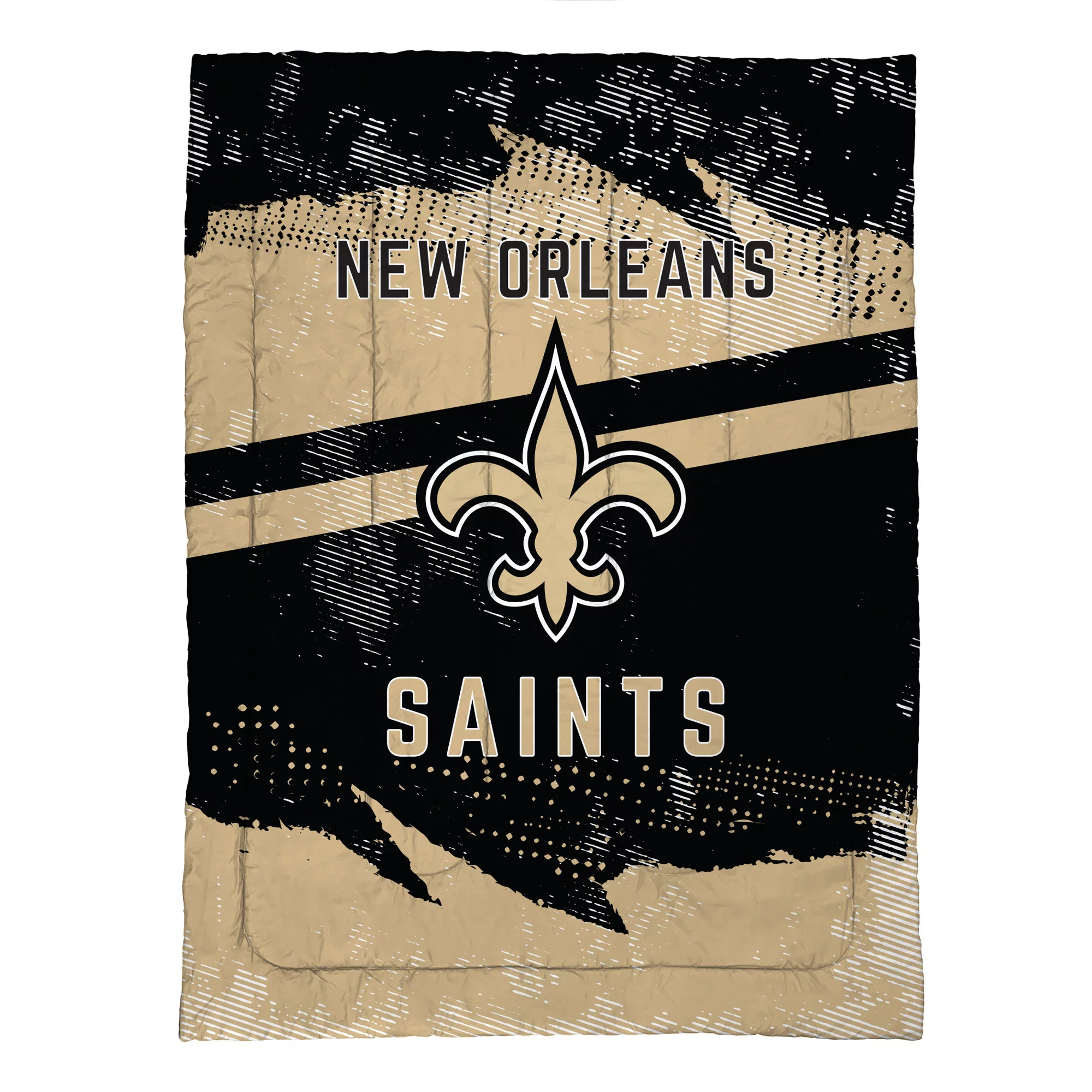 New Orleans Saints Slanted Stripe 4-Piece Twin Bed Set