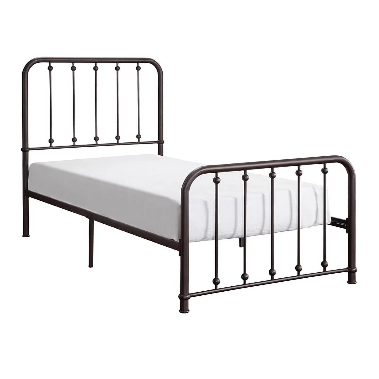 Lexicon Larkspur Twin Metal Platform Bed in Dark Bronze