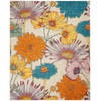 Nourison Allur Floral Ivory Multicolor 7'10