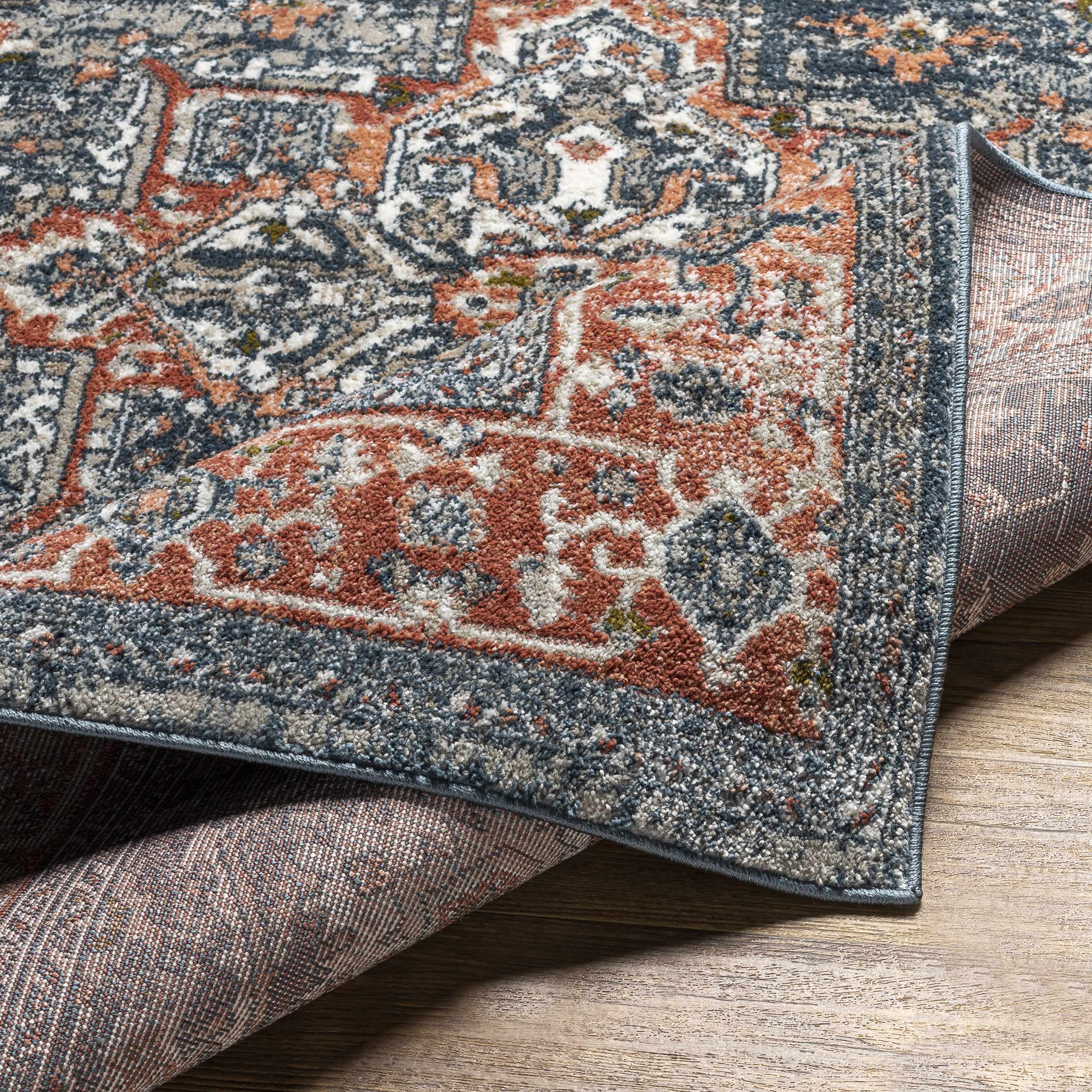 Hauteloom Embu Living Room, Bedroom Area Rug - Traditional - Gray - 9'2