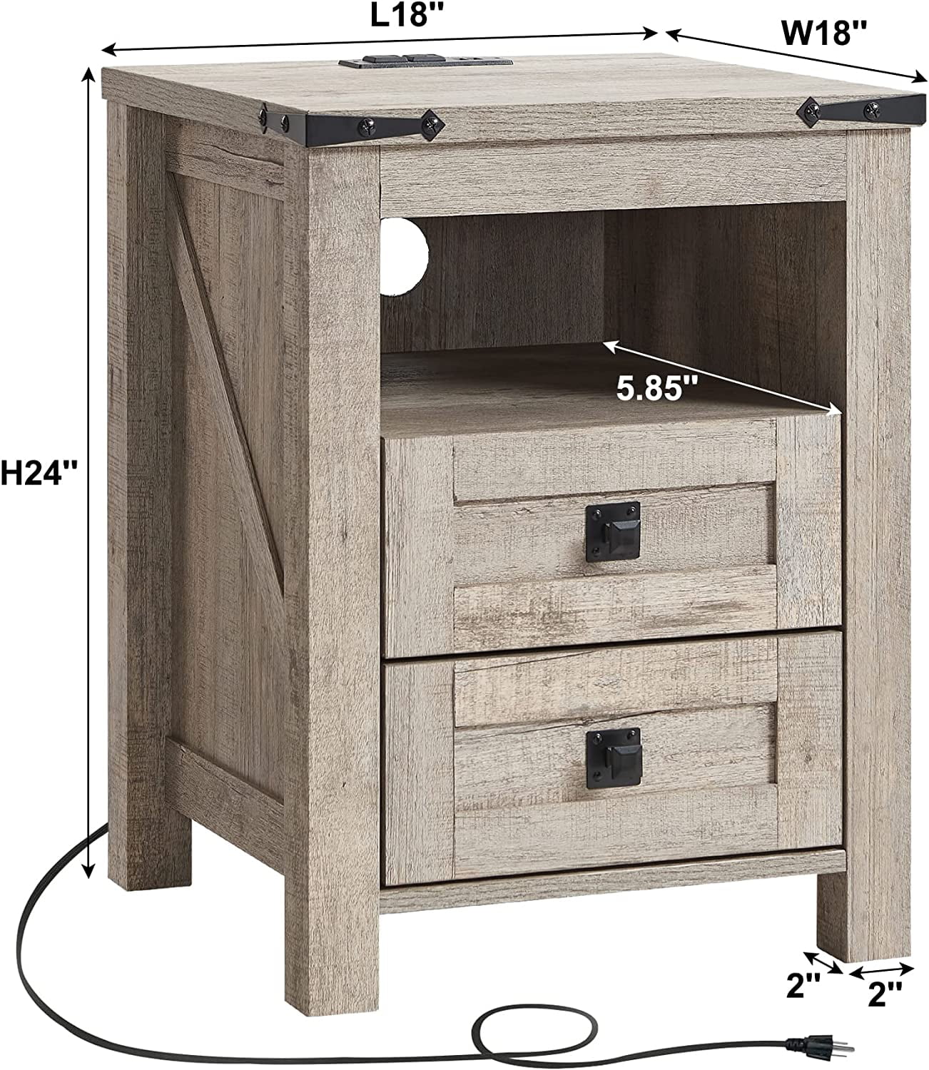 Farmhouse 8 Drawers Dresser Chests for Bedroom Wood Rustic Wide Chset of Drawers Storage Dressers Organizer for Bedroom Living Room Hallway Reclaimed Barnwood