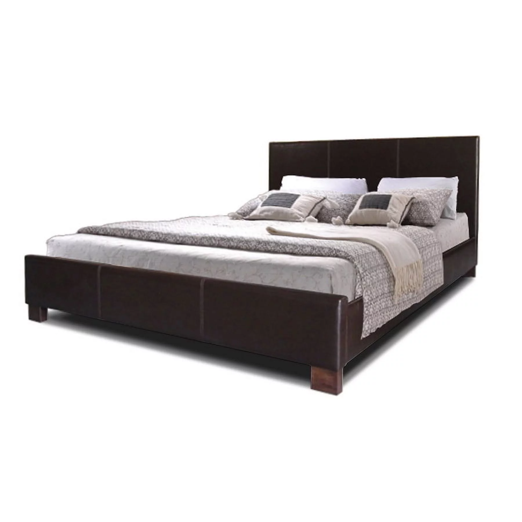Baxton Studio Pless Upholstered Platform Bed, Multiple Sizes