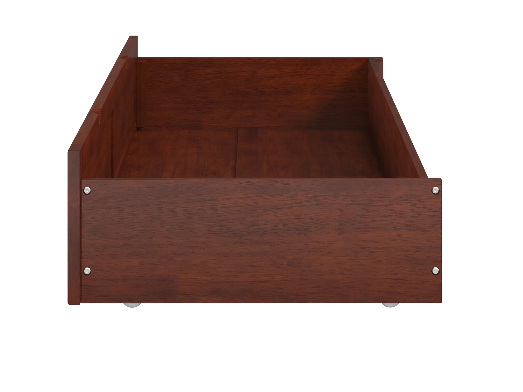 AFI Under Bed Foot Drawer Storage Drawer for Platform Beds, Queen, Walnut