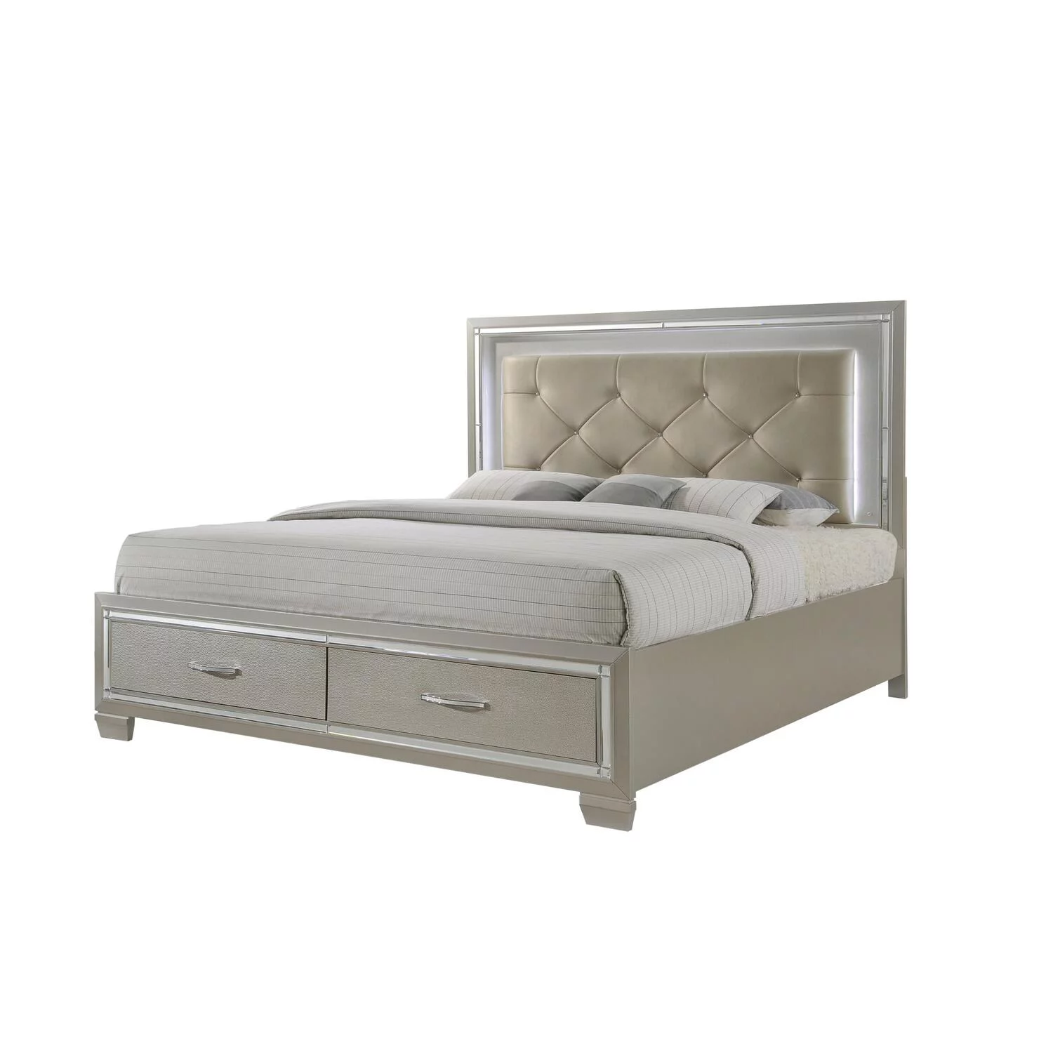 Picket House Furnishings Glamour 4 Piece King Storage Bedroom Set