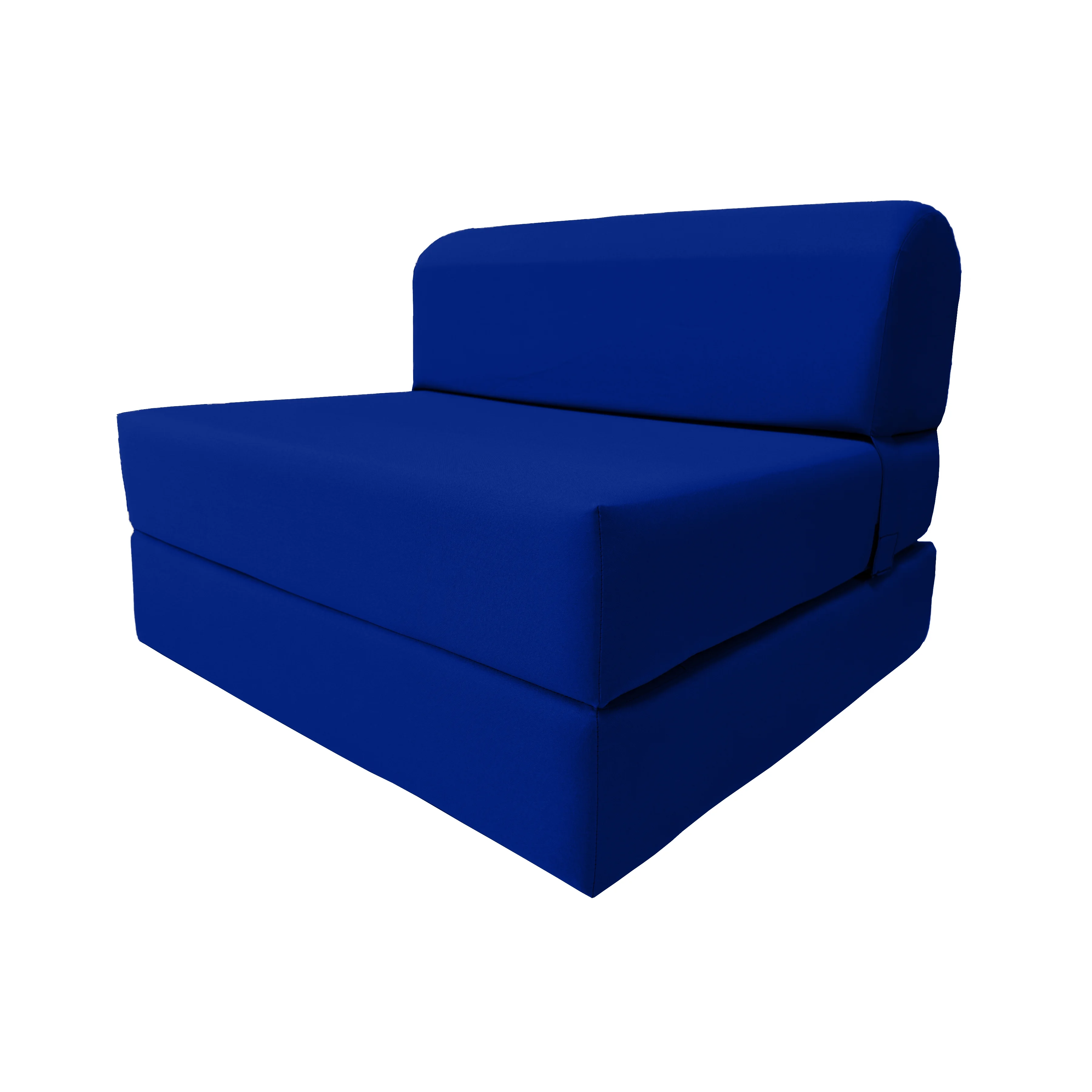 Royal Blue Sleeper Chair Folding Foam Beds, Portable Studio Sofa Guest Bed, 6 x 36 x 70
