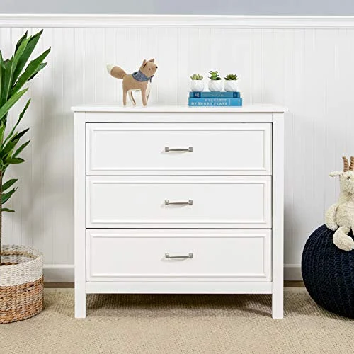 DaVinci Charlie 3-Drawer Dresser, White