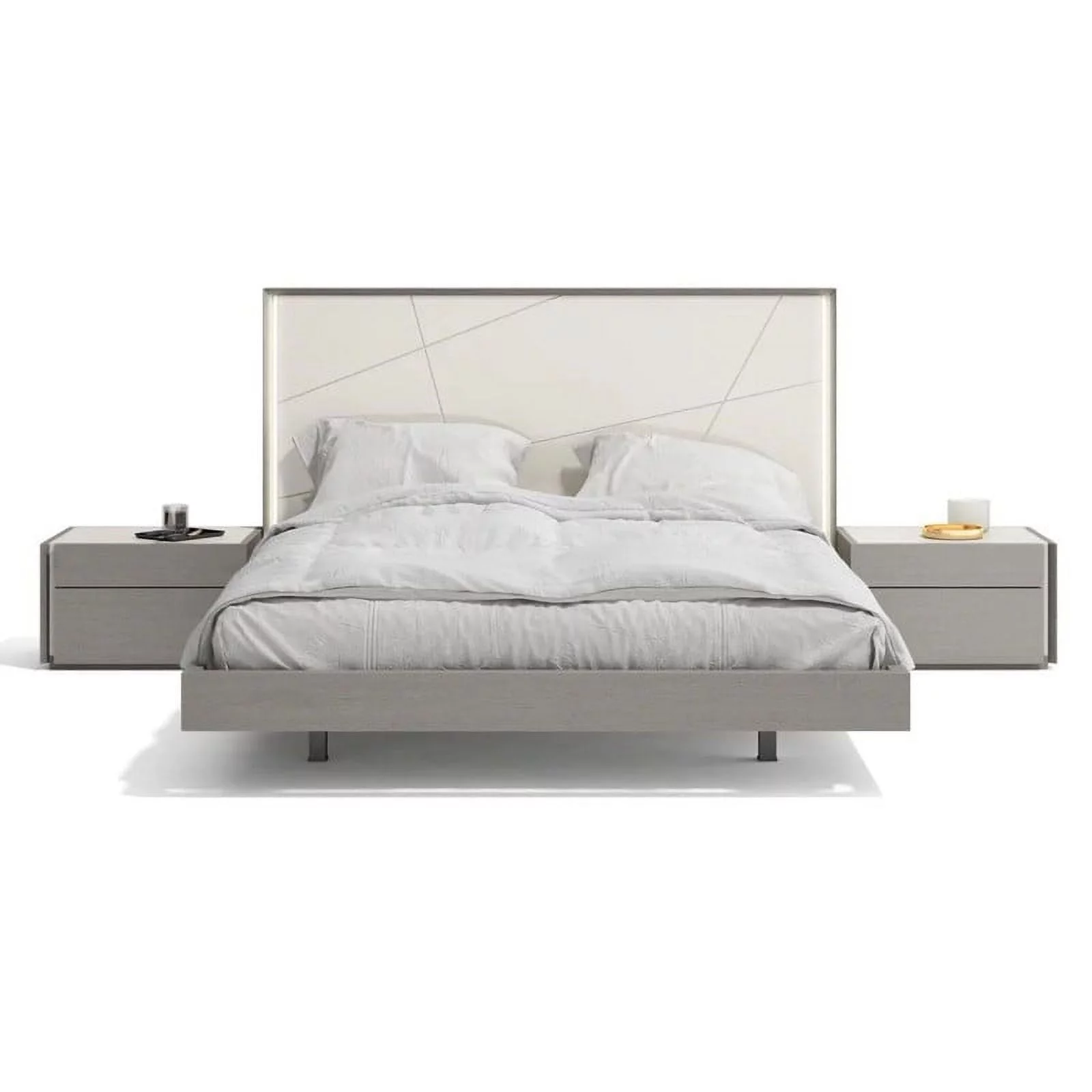 Sintra Premium 3-Piece Bedroom Set, Gray, Queen