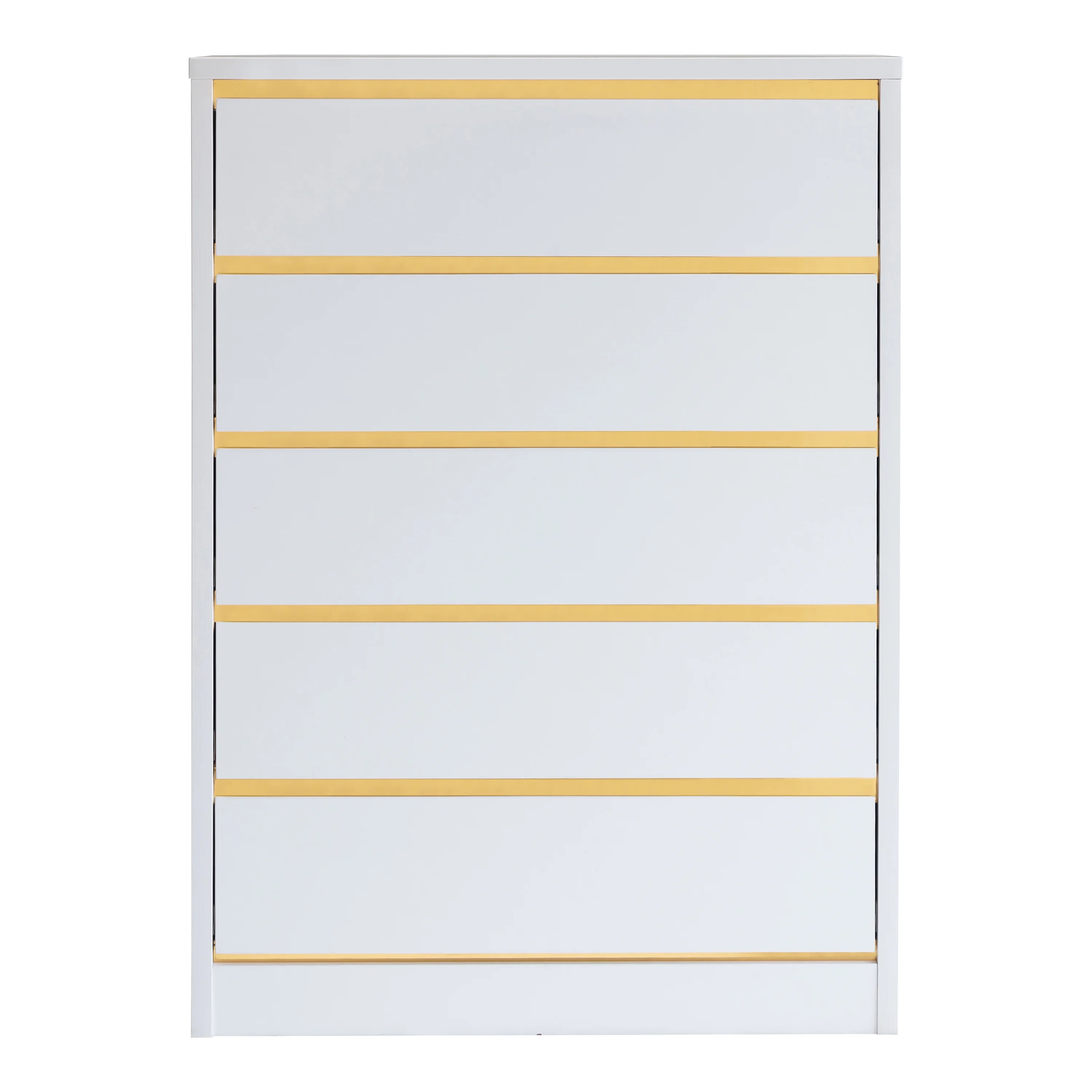 Laine Indoor 5-Drawer Wood White Chest for Bedroom by Furniture of America