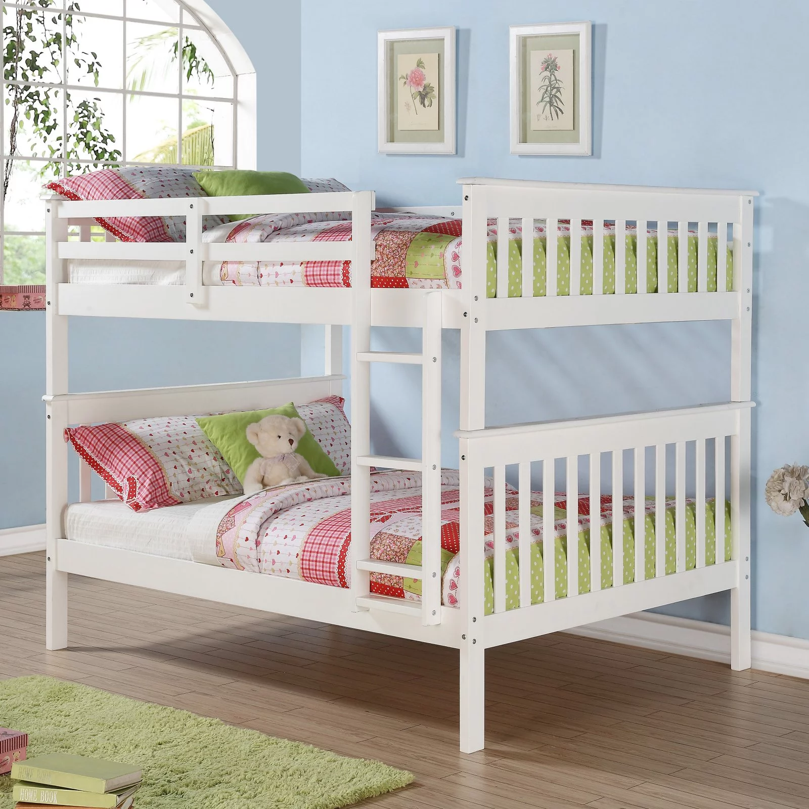 Donco Kids Full Over Full Mission Bunk Bed