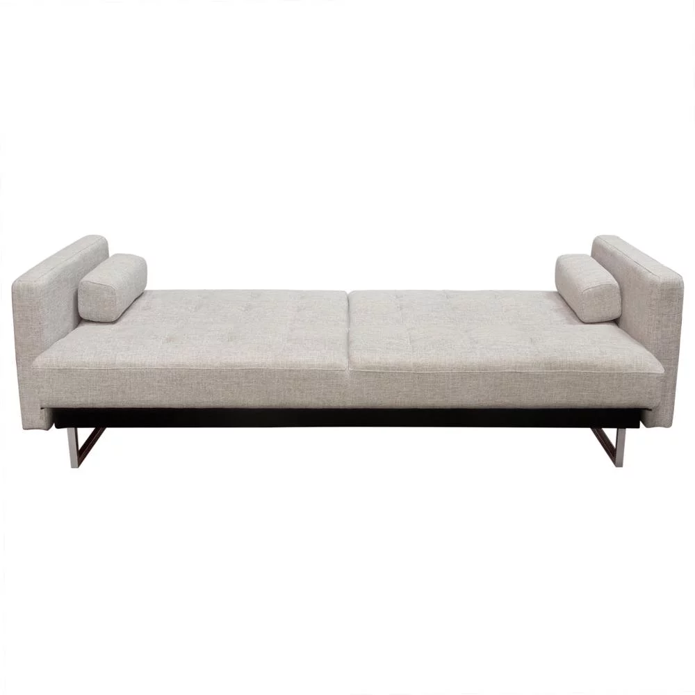 Nova Lifestyle Opus Convertible Tufted Sofa in Barley Fabric