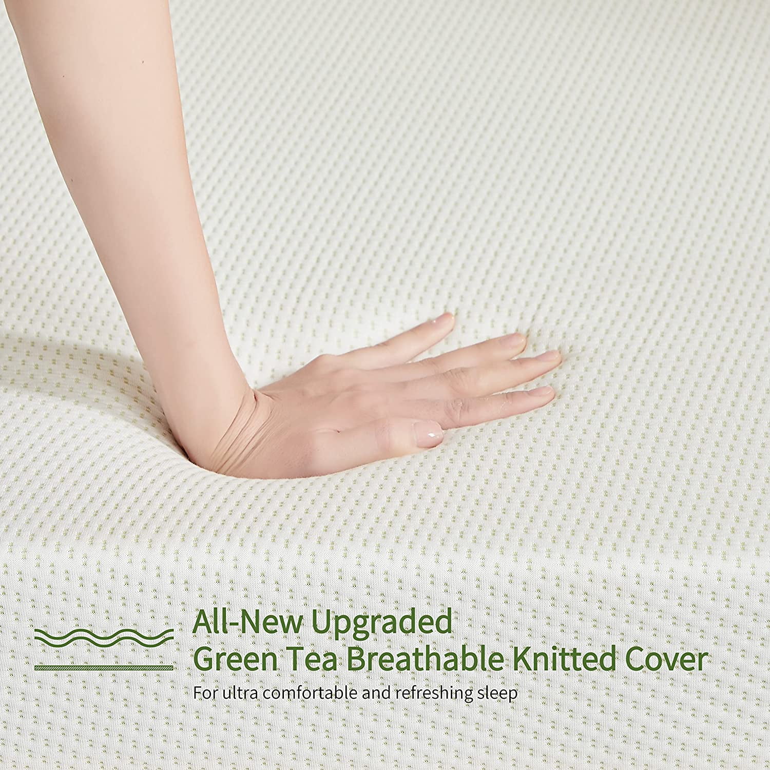 Mattress  5 Inch Green Tea Cooling Gel Memory Foam Mattress in a Box for Kids Medium Firm Twin Bed Mattress for Bunk Bed  Trundle Bed  Pressure Relief  CertiPUR-US Certified