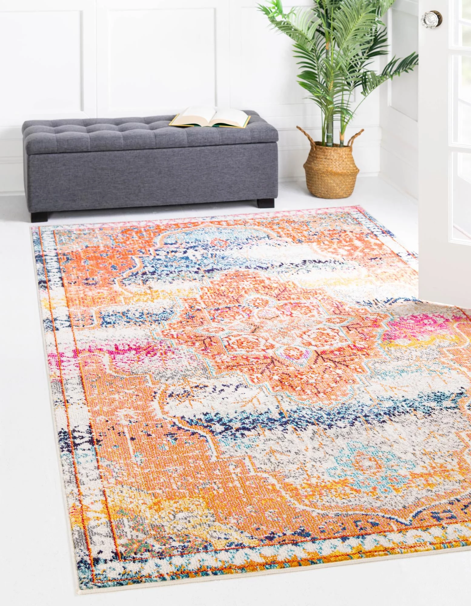 Unique Loom Monet Vita Rug Multi/Beige 9' x 12' 2