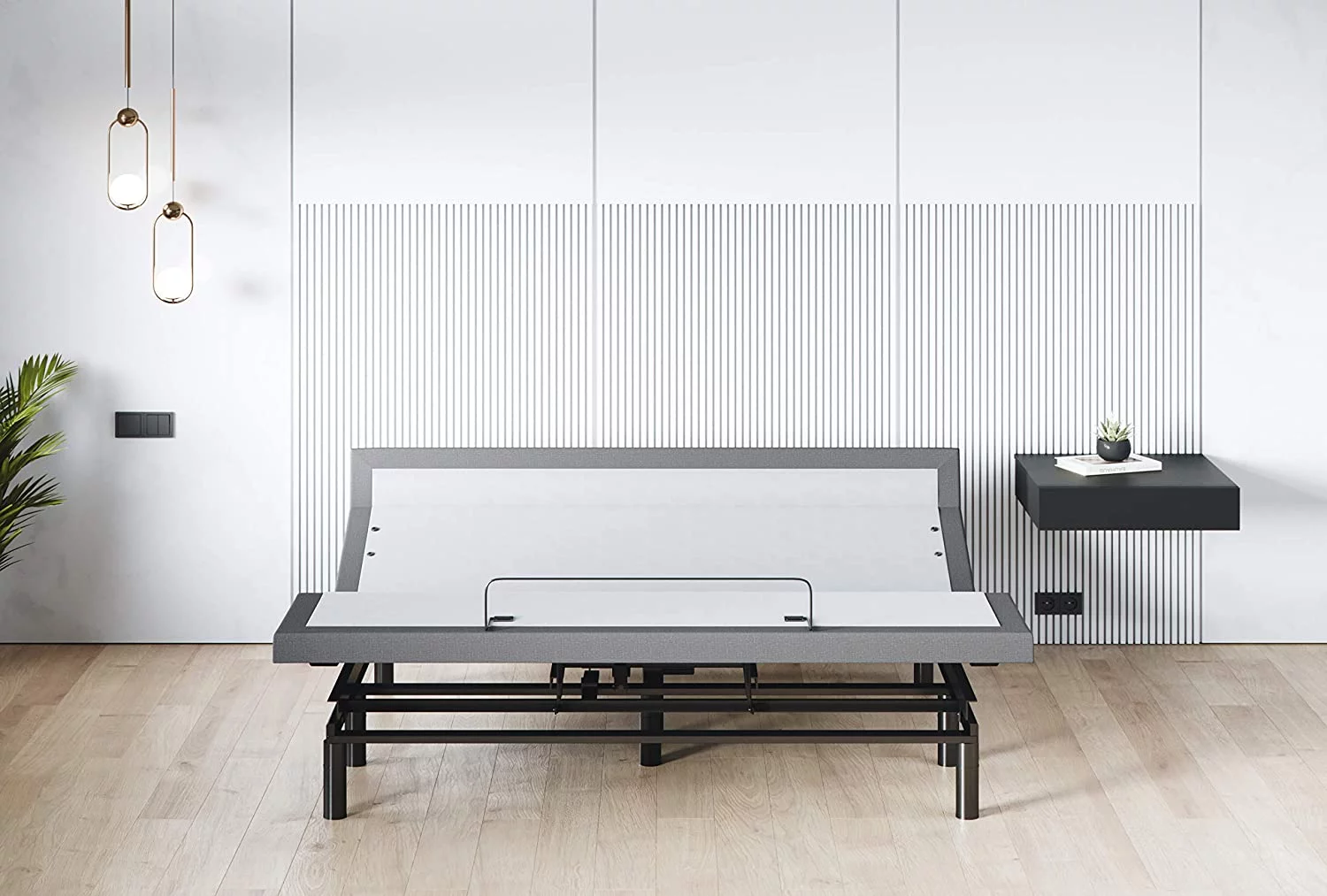 & Son Full Adjustable Bed Base Frame (Head Tilt) + 10\u201D Luxury Cool Gel Memory Foam Mattress  Head & Foot USB Ports  Zero Gravity  Interactive Dual Massage  Wireless  Classic