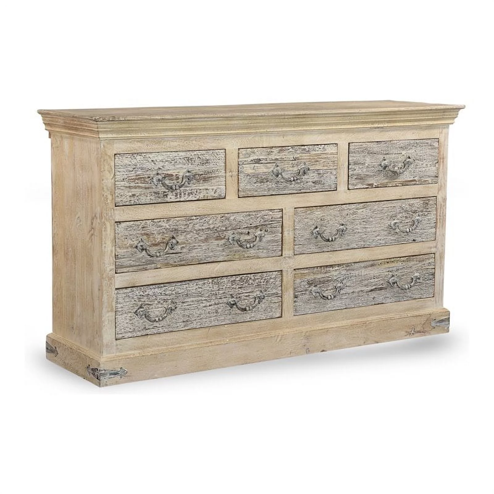 Taran Designs Baker 7-drawer Solid Wood Dresser in White