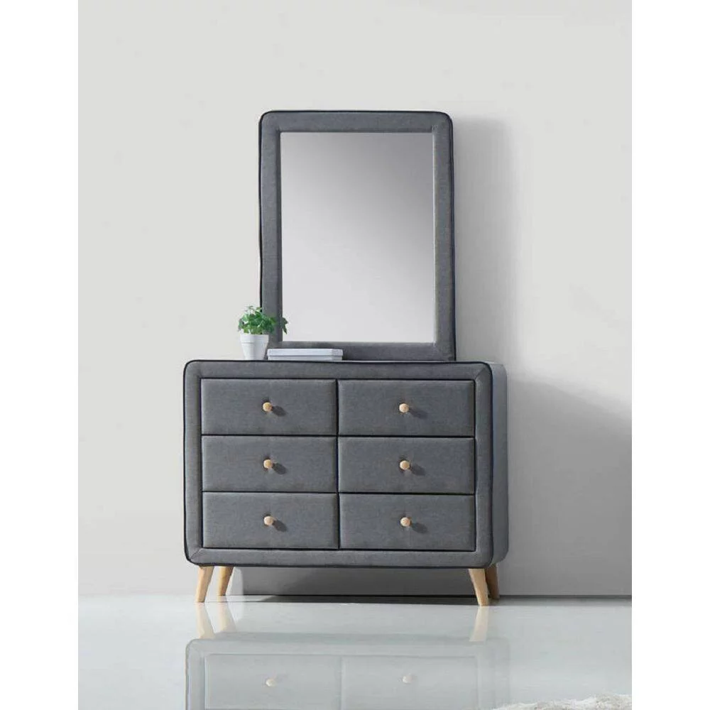 ACME Valda Dresser in Light Gray Fabric 24525