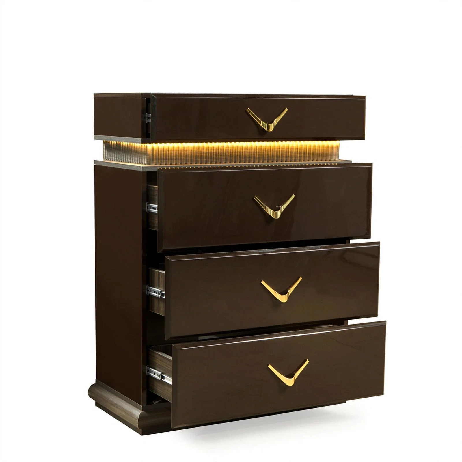 Dunhill Modern Style Chest Made with Wood in Brown