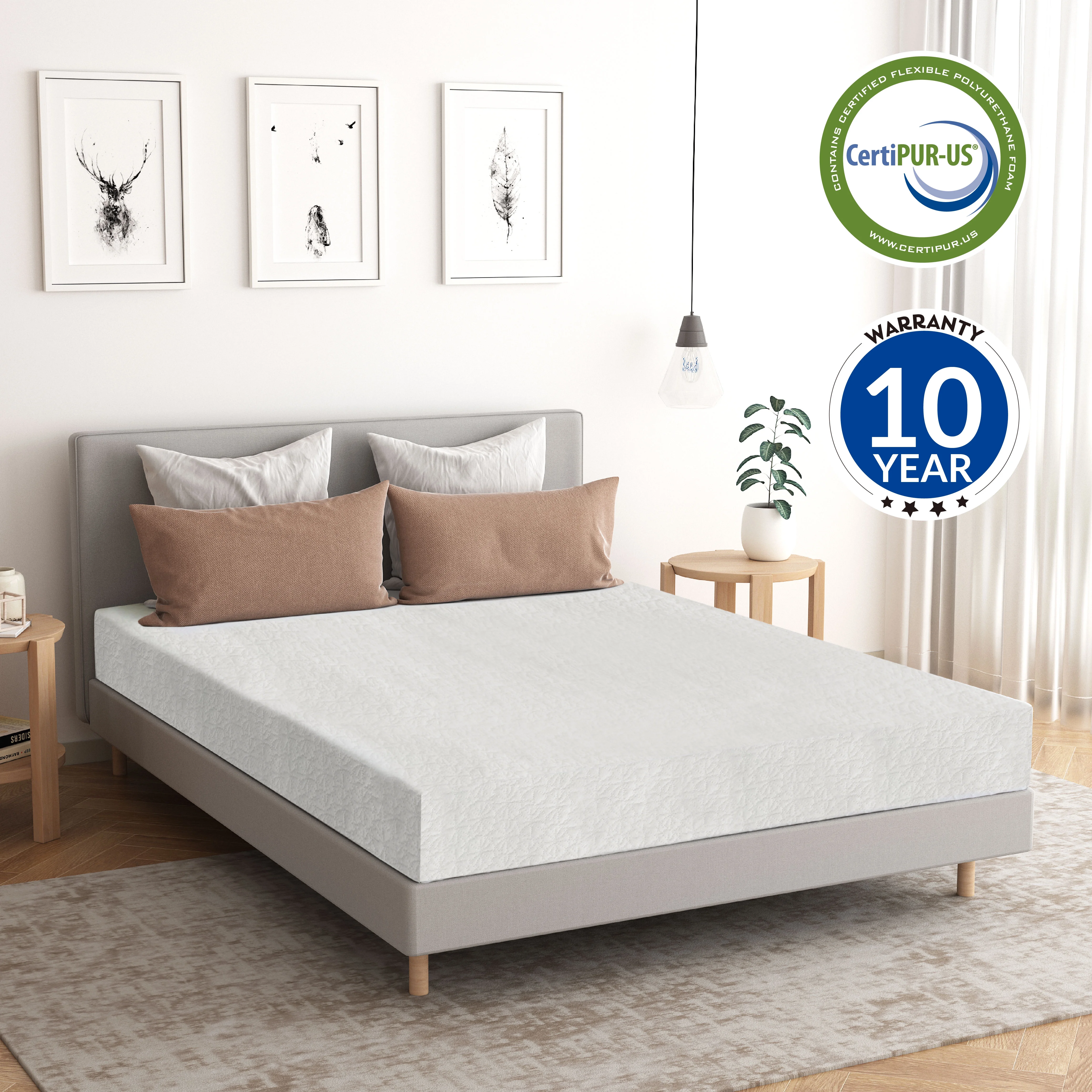 MLILY Reserve 6 inch Twin Size Mattress, Memory Foam Mattress in a Box, Medium Firm
