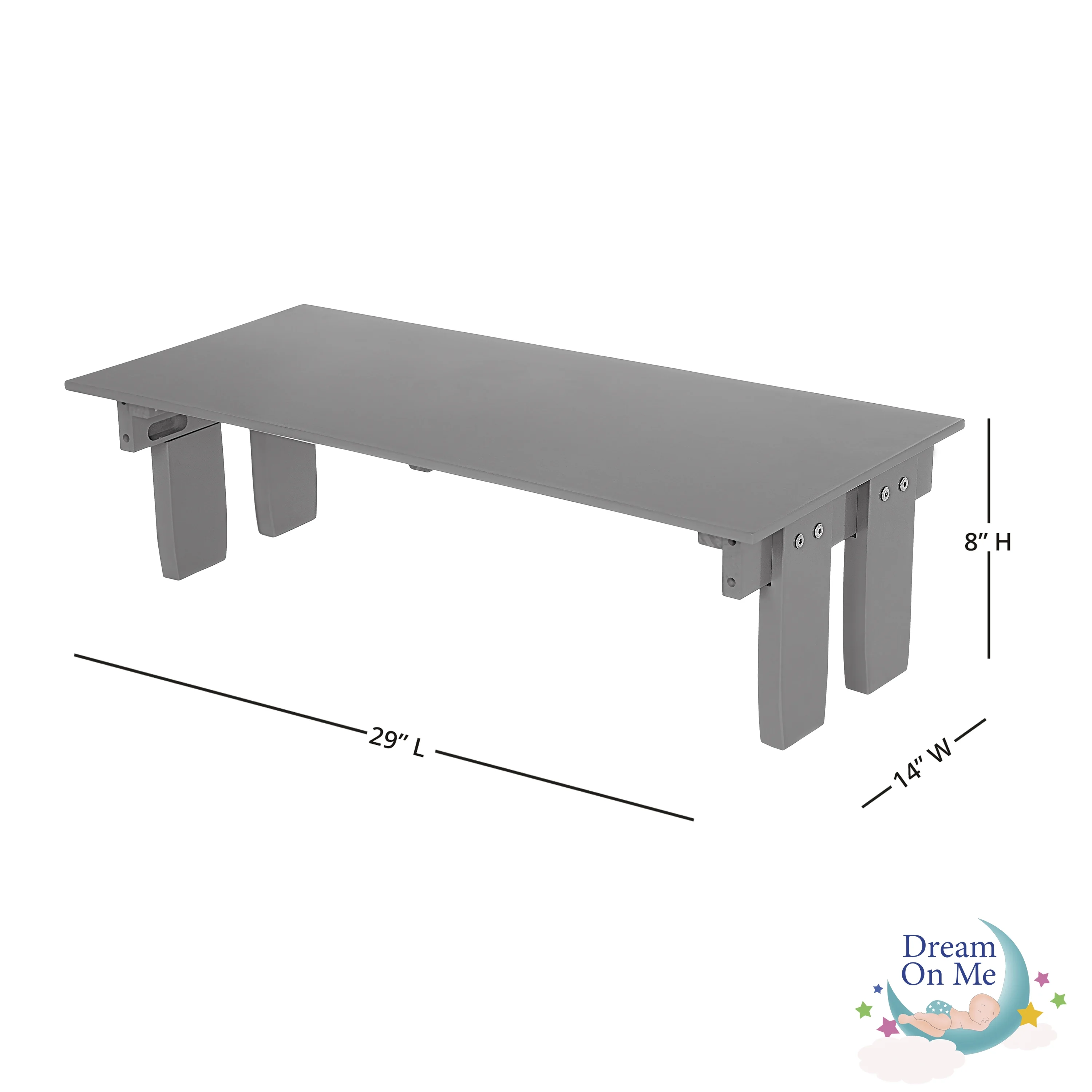 Dream On Me 3 in 1 Toddler Bed Convertible Kit In Storm Grey