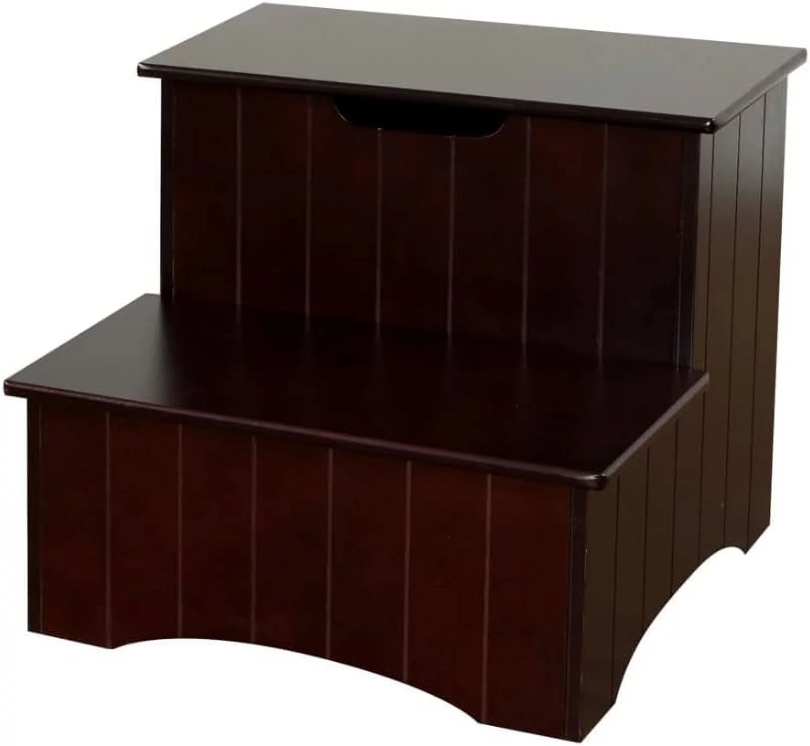 Brand Furniture-Wooden Stool For Adults And Kids With Storage For Bedroom, Kitchen Bathroom, Steps For High Beds, Cherry