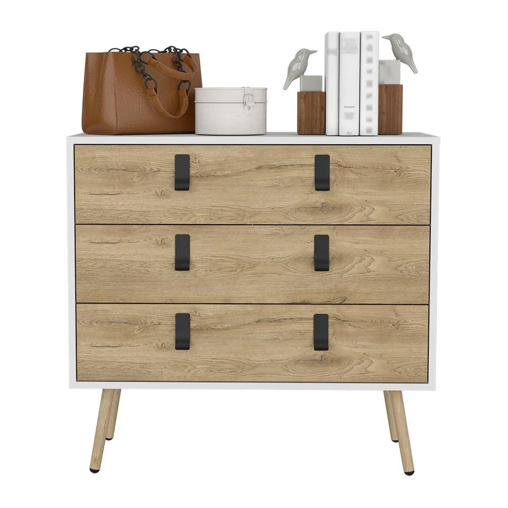 Depot Eshop Dresser Magness, Bedroom, White / Macadamia