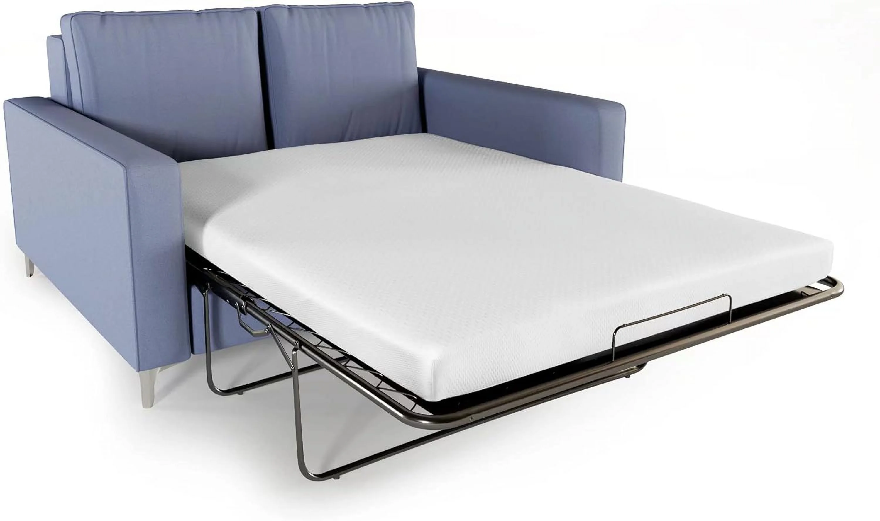 YINCHEN 4.7 Inch Cool Gel Memory Foam Sofa Bed Replacement Mattress for Queen Size Sleeper | 4.7” Inch | CertiPUR-US Certified | Washable Material w/Non-Slip Base Queen (Sofa Not Included)