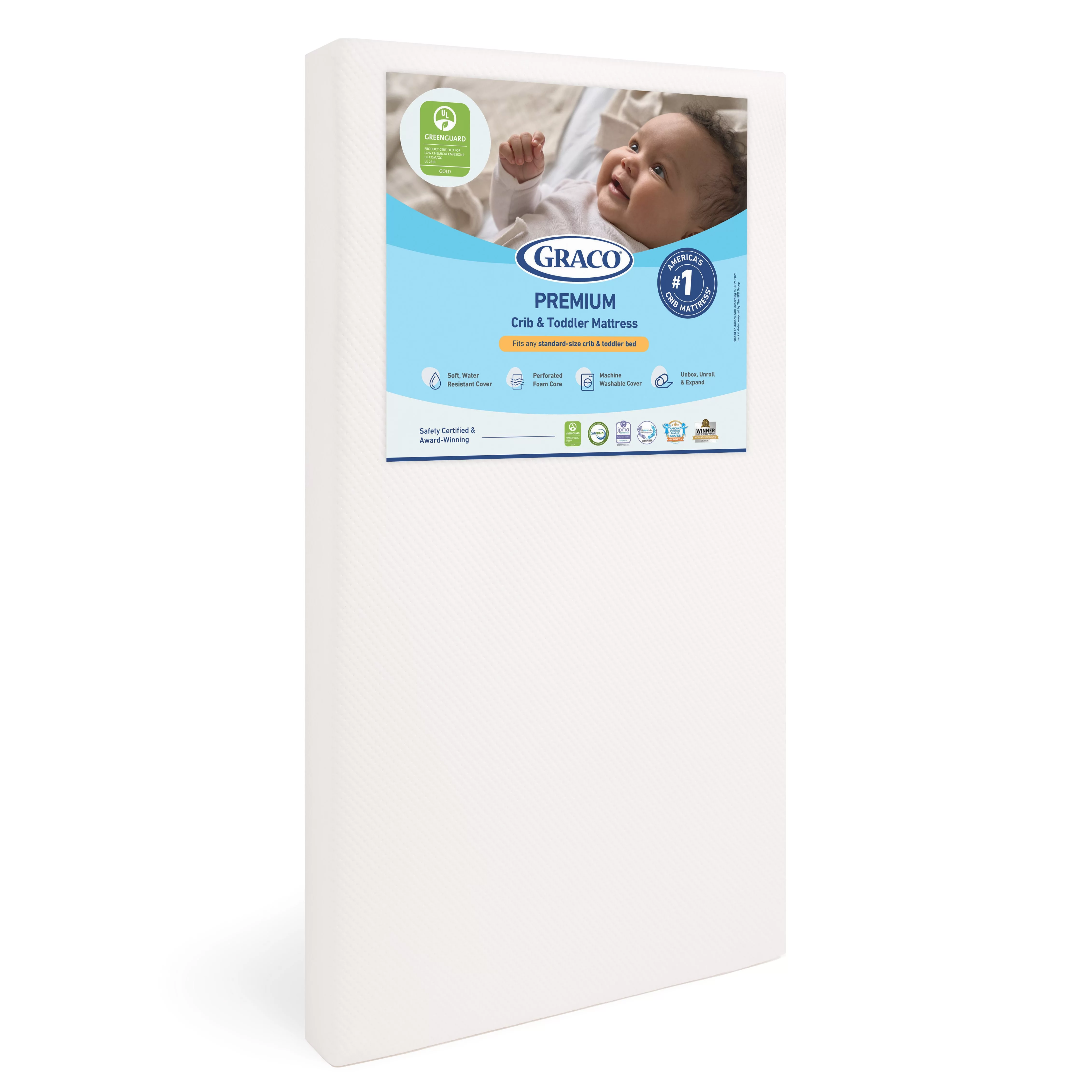 Graco Premium Foam Crib & Toddler Mattress in a Box